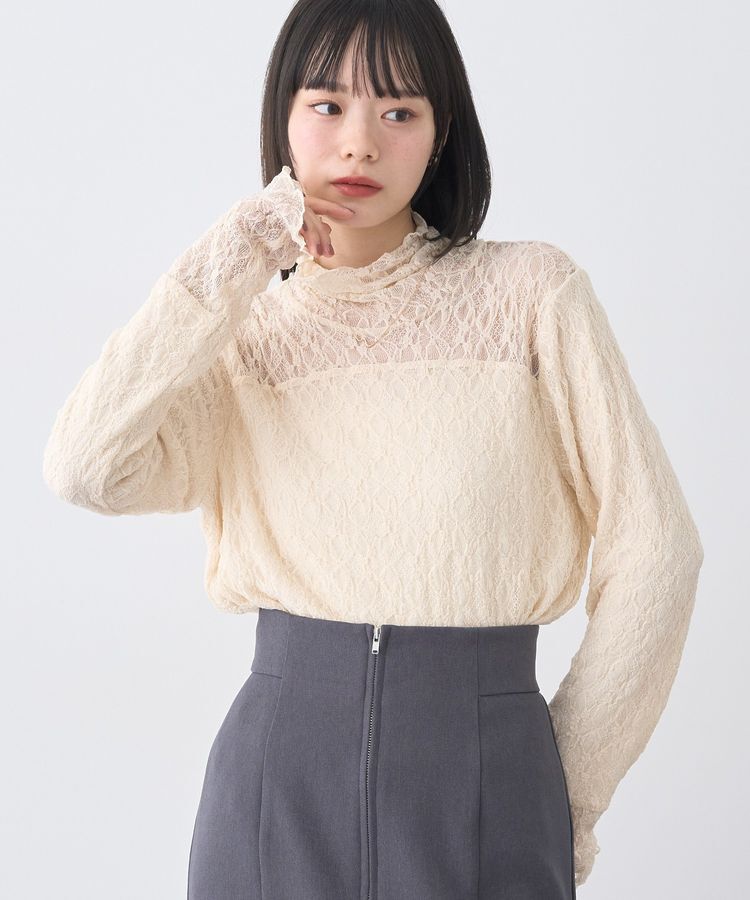 earth music&ecology「あったかフェミニンインナー(ハイネック)」|Tシャツ・カットソー|Ecru