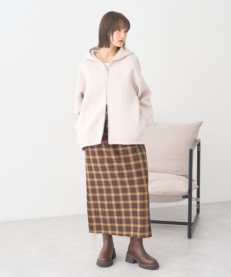 earth music&ecology「2wayフリルチェックキャミワンピース」|ワンピース|