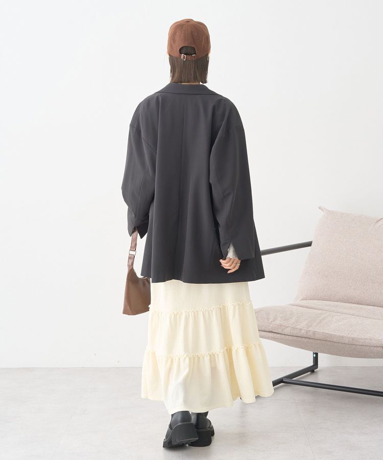 earth music&ecology「メロー切替フレアスカート」|フレア|