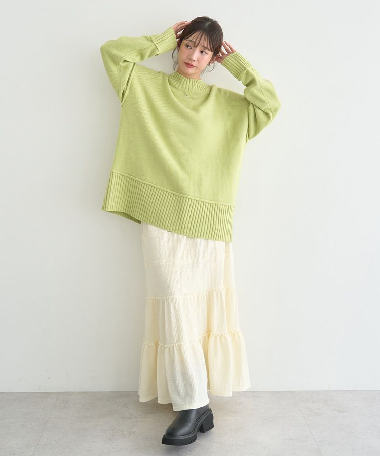earth music&ecology「メロー切替フレアスカート」|フレア|