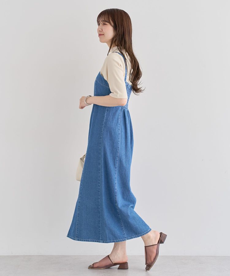 Green Parks「・ELENCARE DUE デニムW-ZIPジャンスカ」|ジャンパースカート|