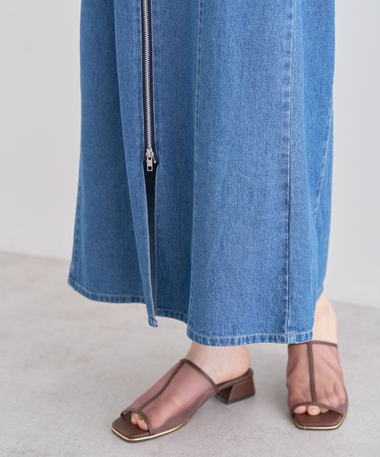 Green Parks「・ELENCARE DUE デニムW-ZIPジャンスカ」|ジャンパースカート|