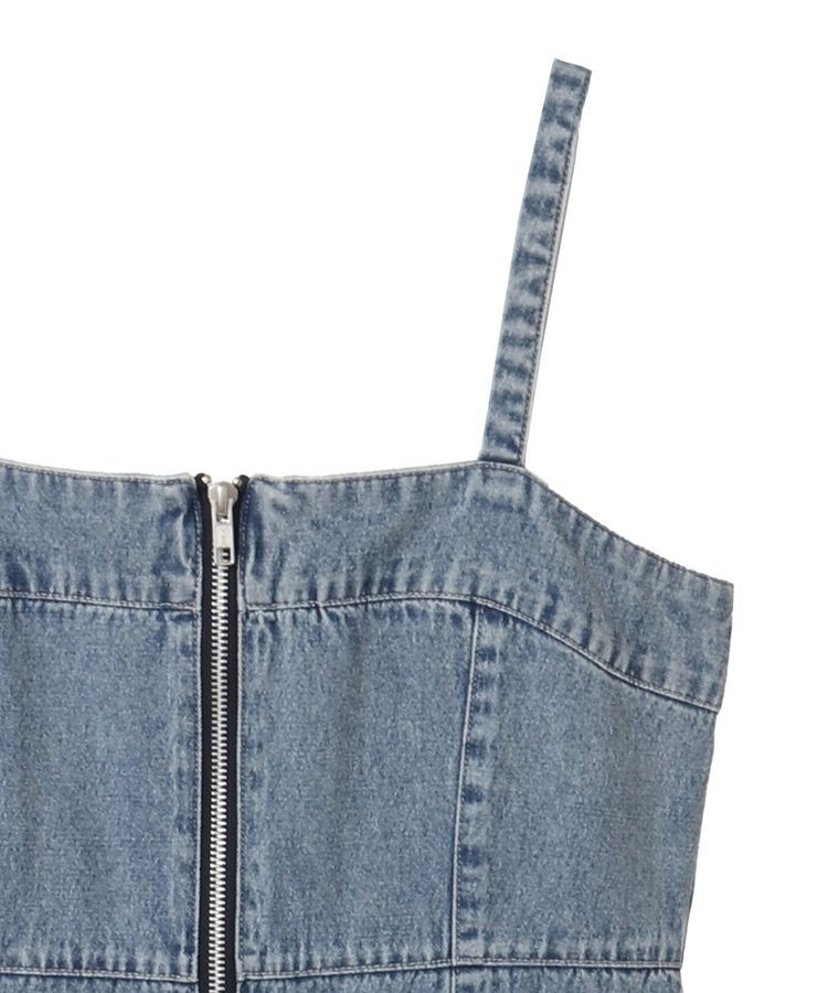 Green Parks「・ELENCARE DUE デニムW-ZIPジャンスカ」|ジャンパースカート|