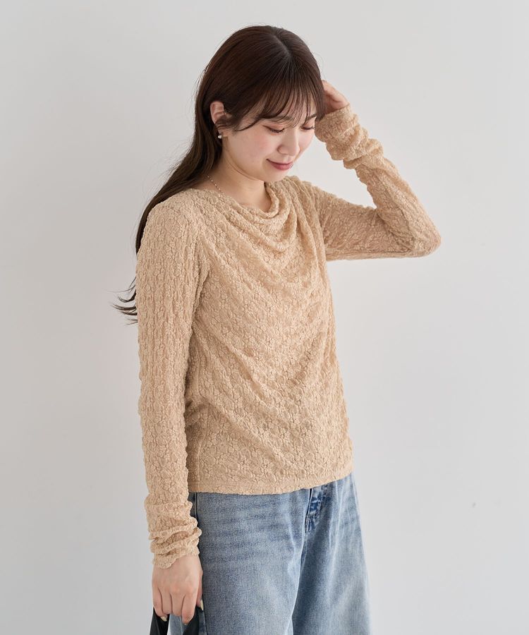 Green Parks「・SUGAR SPOON ドレープレースプルオーバー」|Tシャツ・カットソー|