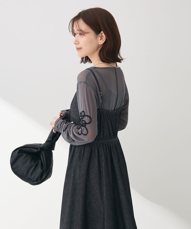 Green Parks「・SUGAR SPOON コルセットデニムキャミワンピ」|ワンピース|