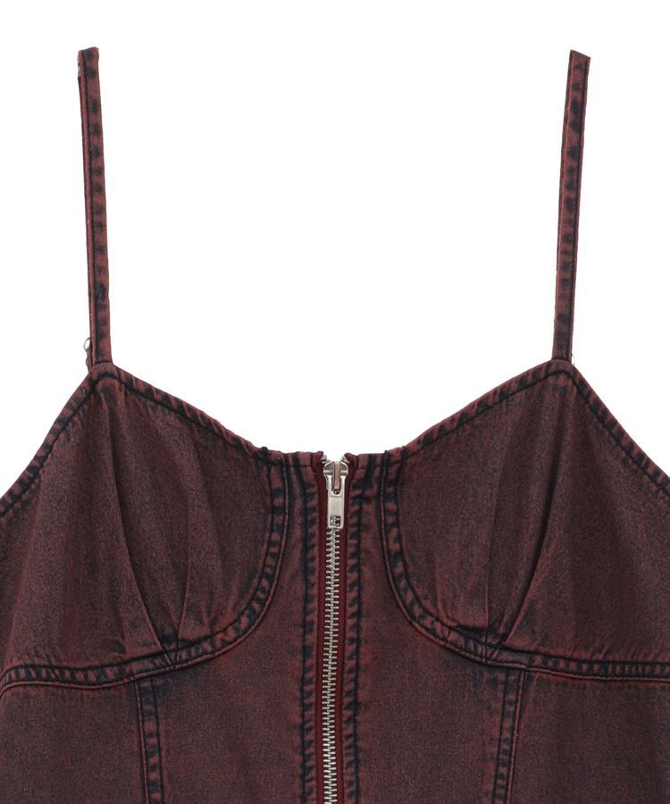 Green Parks「・SUGAR SPOON コルセットデニムキャミワンピ」|ワンピース|