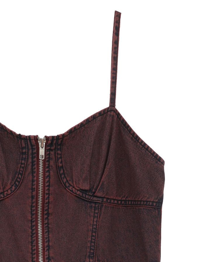 Green Parks「・SUGAR SPOON コルセットデニムキャミワンピ」|ワンピース|