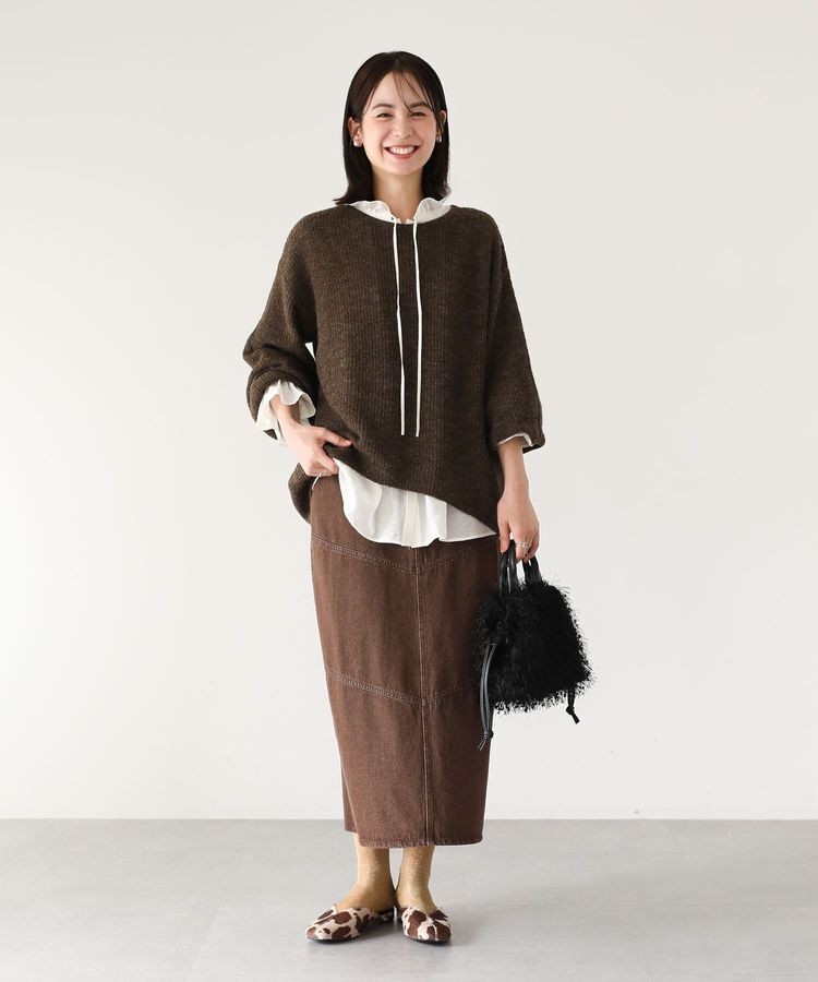 Green Parks「シアーゆったりニットプルオーバー」|ニット・セーター|