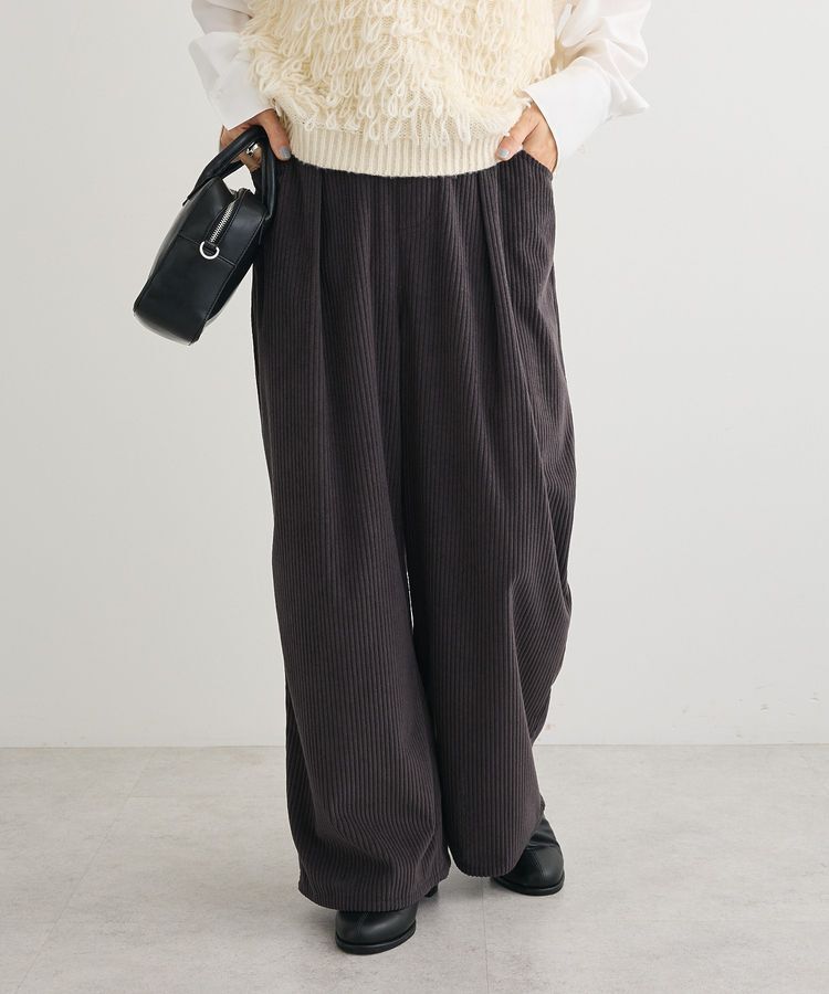 Green Parks「太畝コーデュロイカラーパンツ」|その他|Charcoal Gray