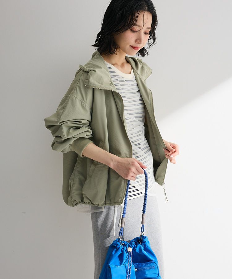 Green Parks「撥水加工フード付ブルゾン」|ブルゾン・スタジャン|Khaki