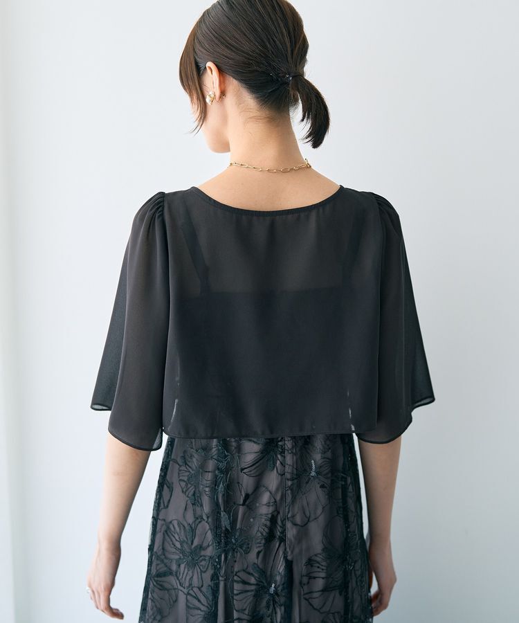 YECCA VECCA「【2点SET】フラワー柄スパンコール刺繍ドレス」|ワンピース|