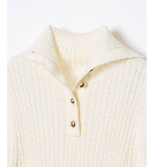 allureville「釦ディティール2WAY ネックリブプルオーバー」|その他|