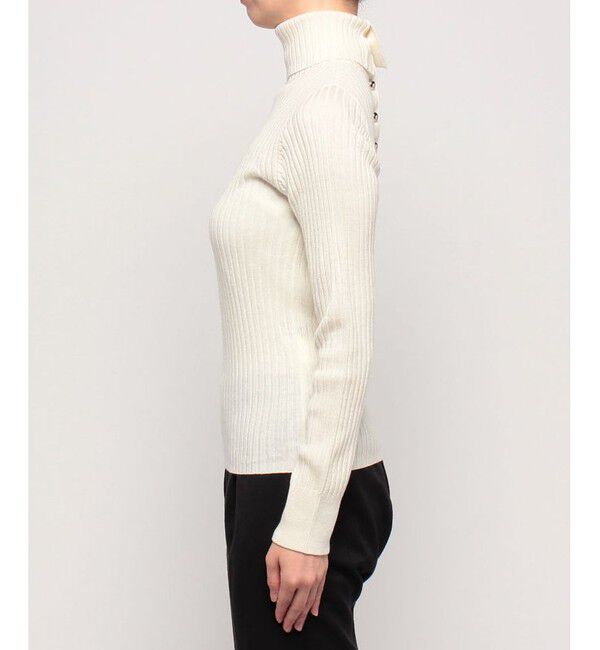 allureville「釦ディティール2WAY ネックリブプルオーバー」|その他|