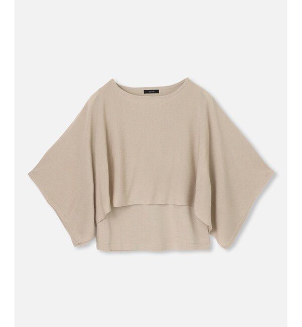 allureville「ケープスリーブ プルオーバー」|ニット・セーター|