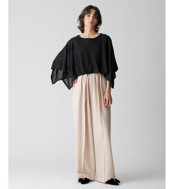 allureville「ケープスリーブ プルオーバー」|ニット・セーター|