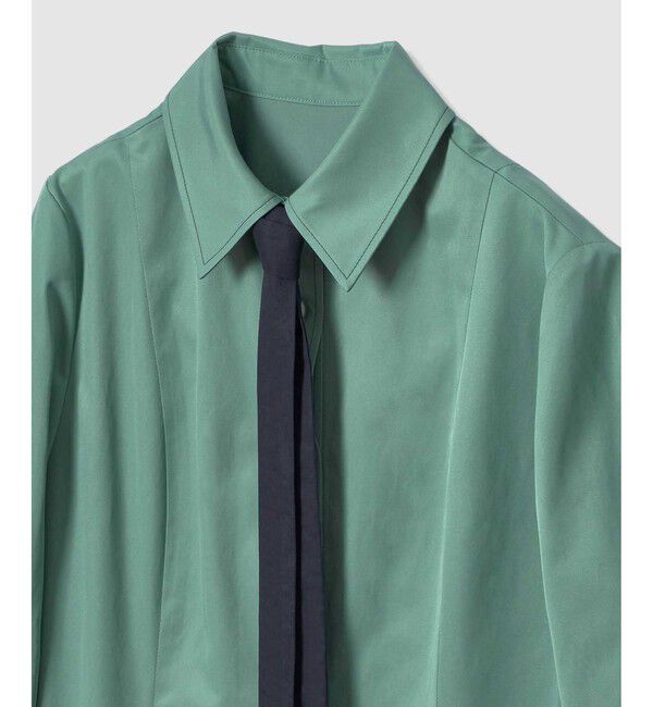 LOULOU WILLOUGHBY「【LOULOU WILLOUGHBY】メモリーツイルティアードシャツワンピース」|ワンピース|