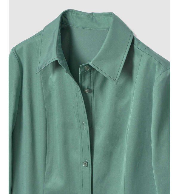 LOULOU WILLOUGHBY「【LOULOU WILLOUGHBY】メモリーツイルティアードシャツワンピース」|ワンピース|