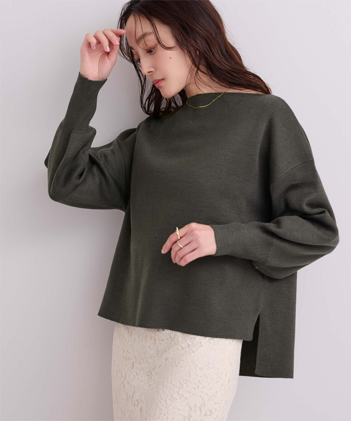 ur's「ミラノリブニットセットアップ」|ニット・セーター|チャコール