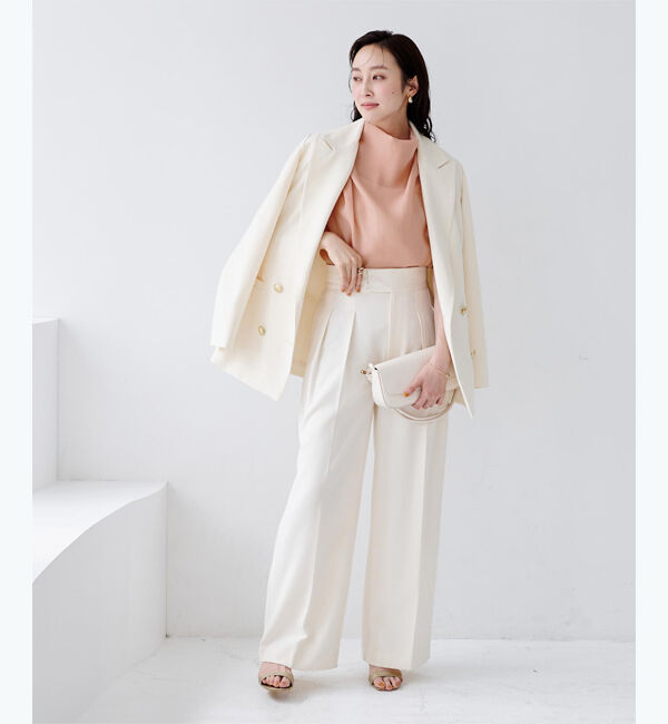 ur's「ドレープデザインフレンチスリーブブラウス」|シャツ・ブラウス|