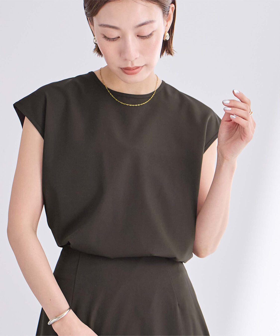 ur's「撥水フレンチスリーブトップス」|Tシャツ・カットソー|