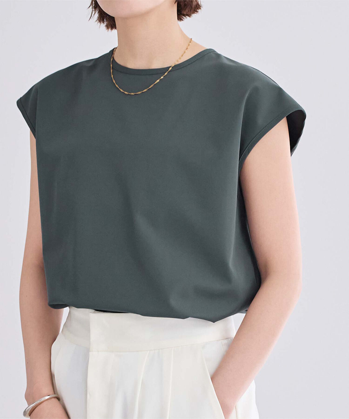 ur's「撥水フレンチスリーブトップス」|Tシャツ・カットソー|