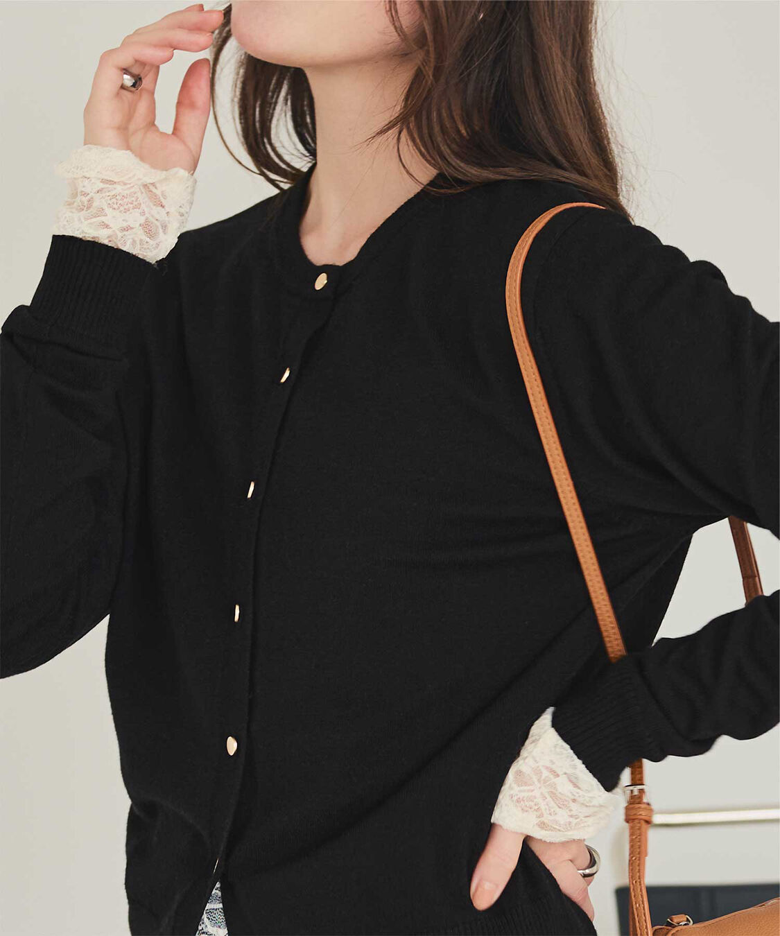 titivate「なめらか手触りカシミヤタッチニットカーディガン」|ニット・セーター|