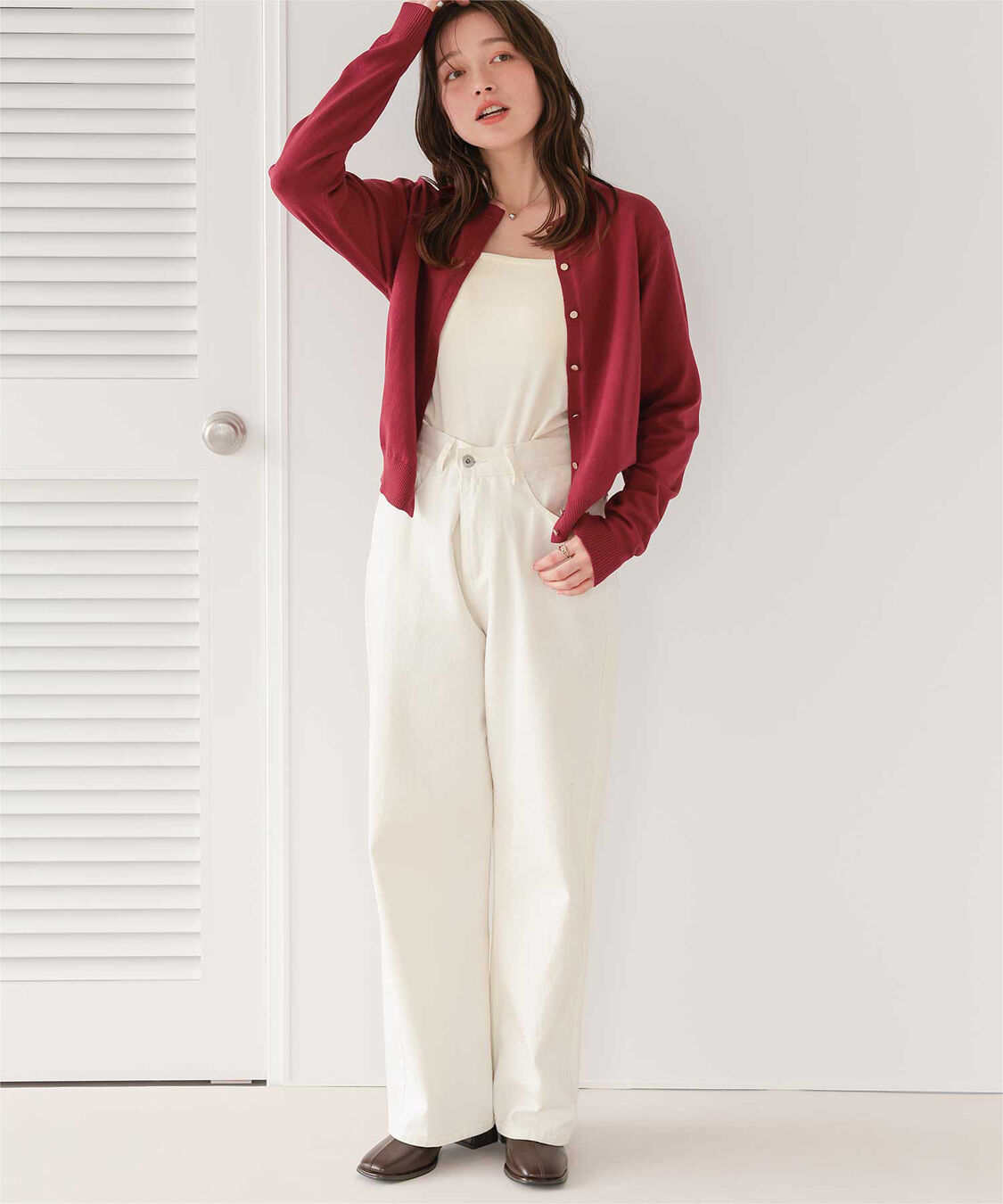 titivate「なめらか手触りカシミヤタッチニットカーディガン」|ニット・セーター|