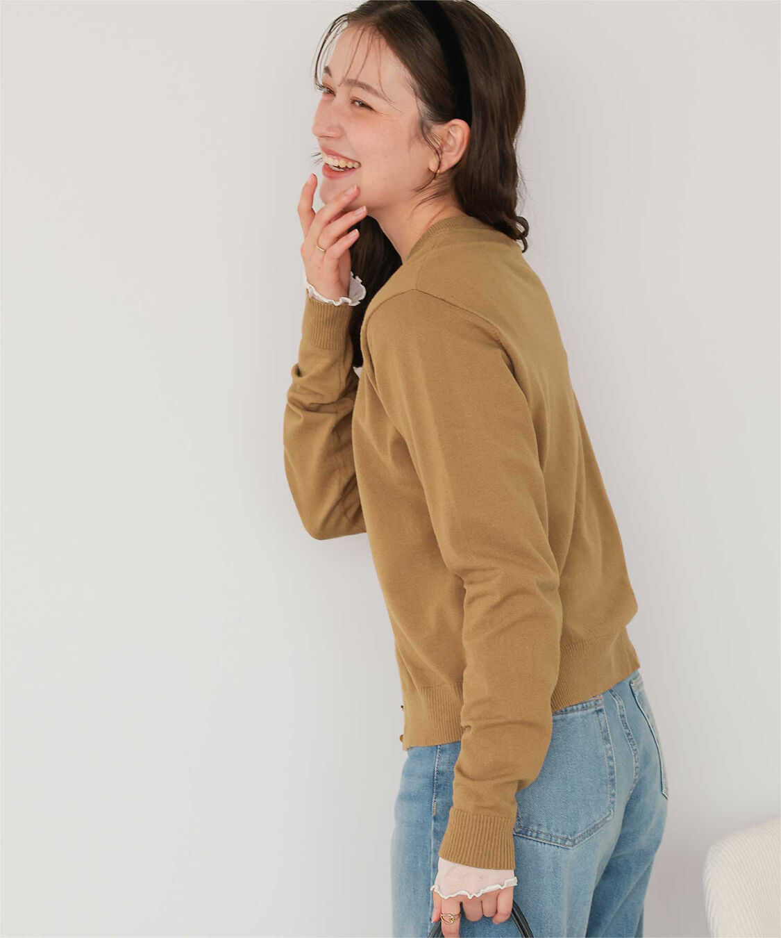 titivate「なめらか手触りカシミヤタッチニットカーディガン」|ニット・セーター|