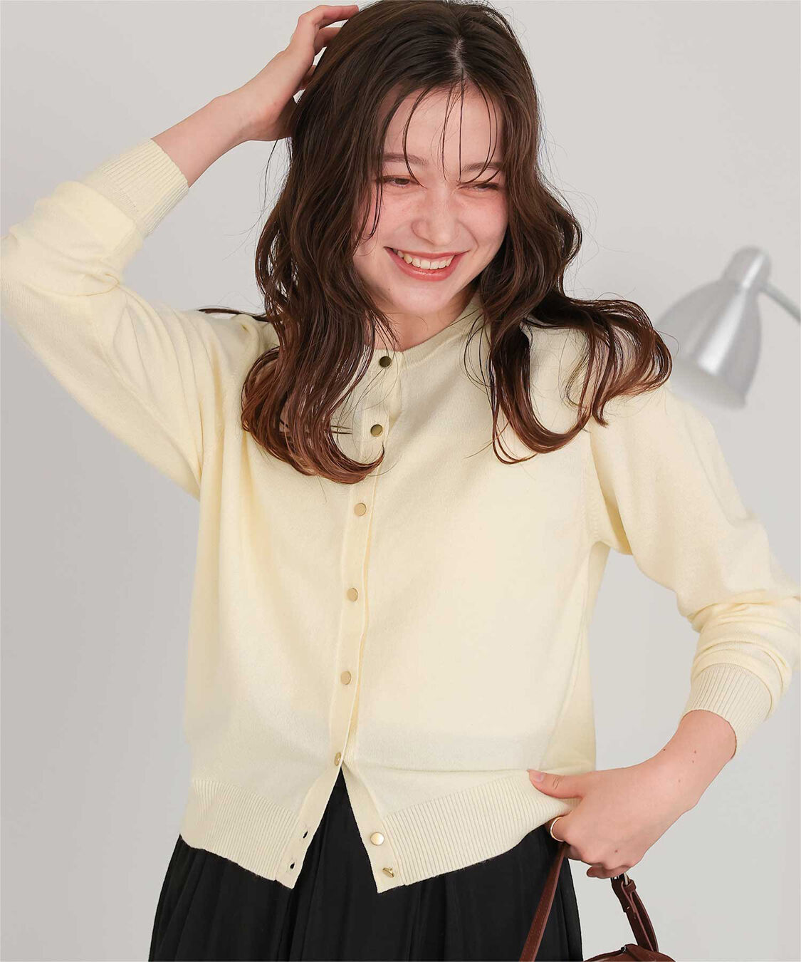 titivate「なめらか手触りカシミヤタッチニットカーディガン」|ニット・セーター|