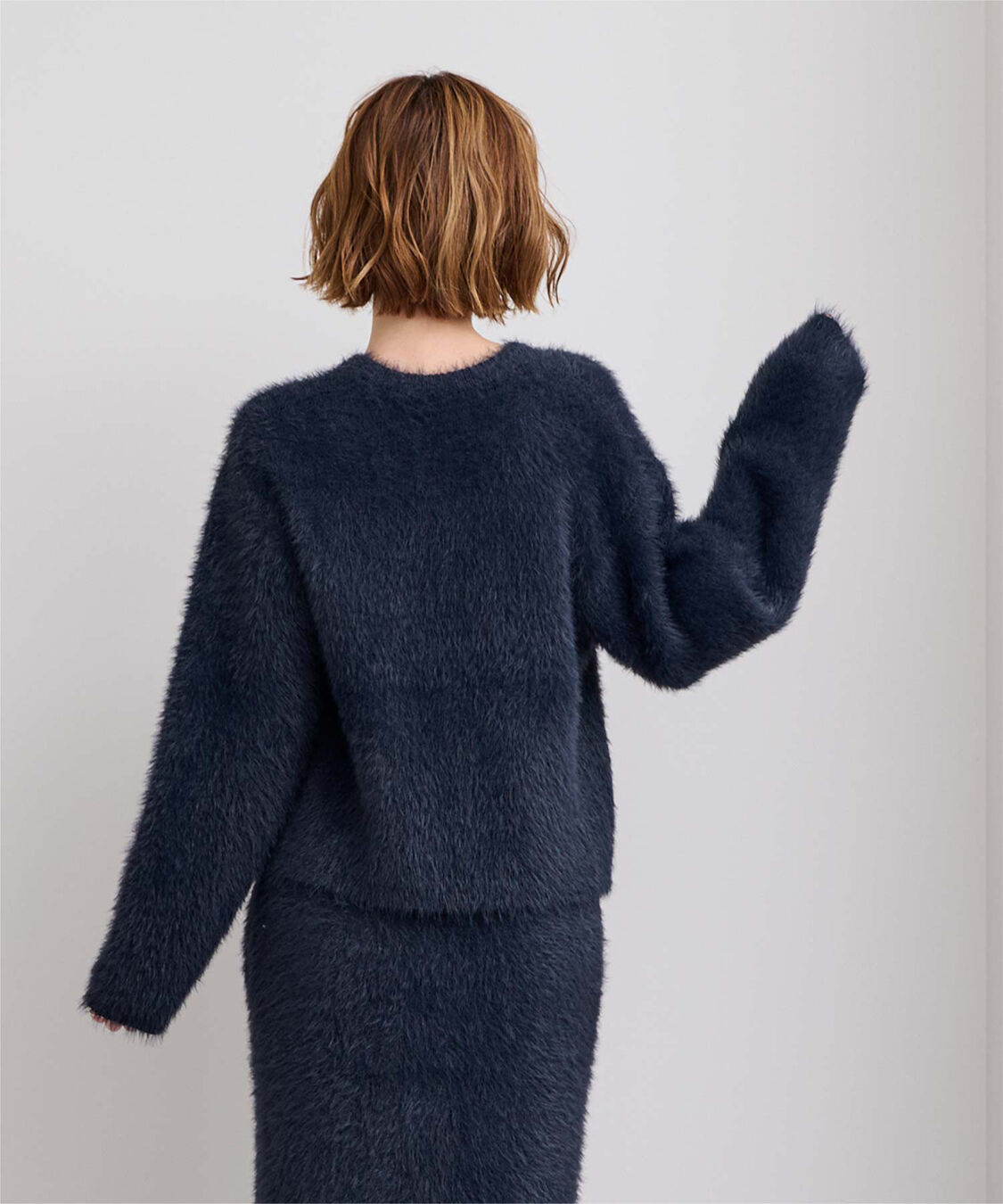 ur's「ゴールド釦シャギーニットカーディガン」|カーディガン|