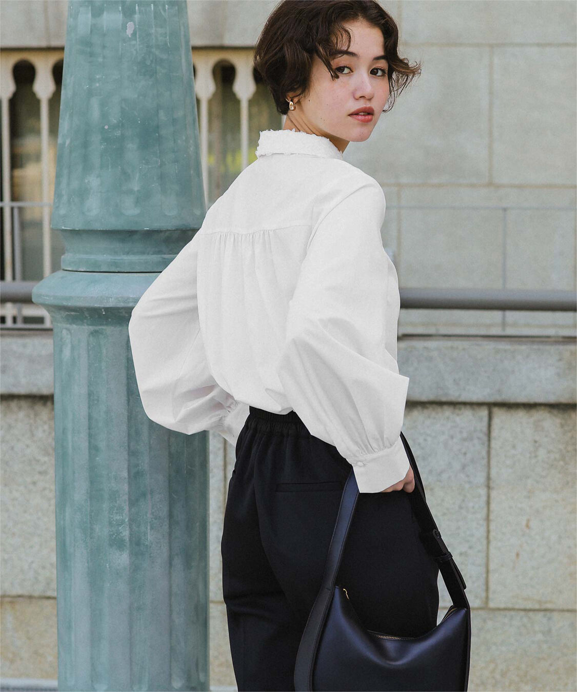 titivate「レース襟付デザインシャツ」|シャツ・ブラウス|