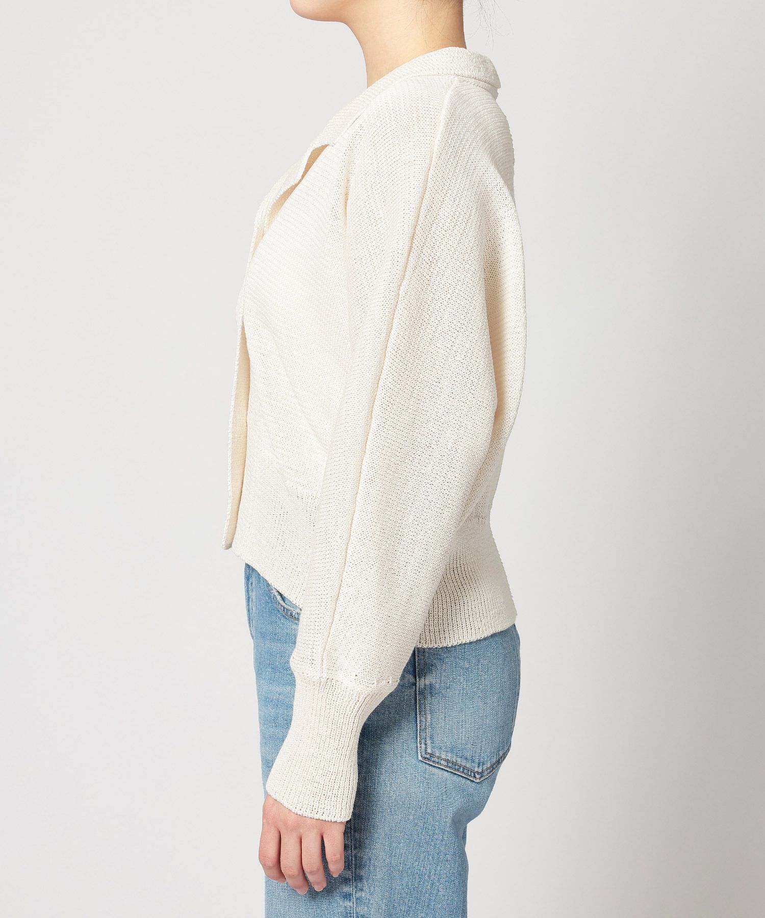 BABYLONE「ニュアンスニットジャケット」|ニット・セーター|