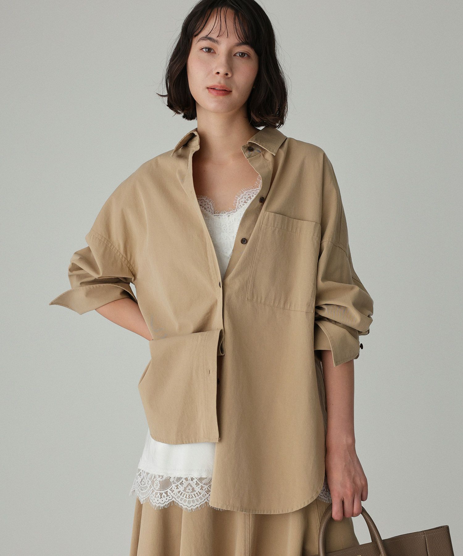 BABYLONE「WASHオーバーシャツ」|シャツ・ブラウス|