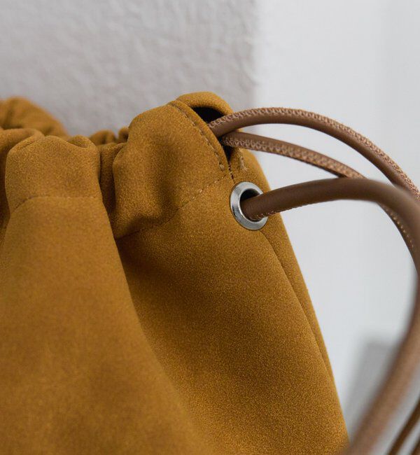  「【＠noricorico102企画】スウェード巾着バッグ」|ショルダー・メッセンジャー|