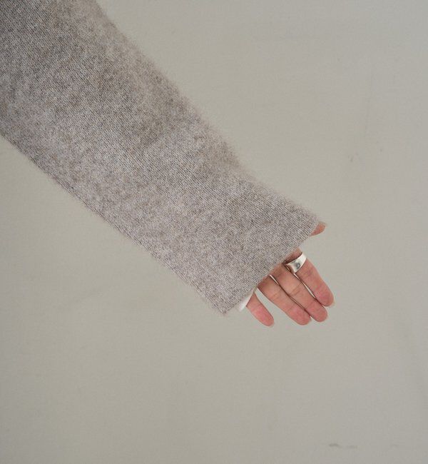  「Wフェイスニットノーカラーハーフコート」|その他|