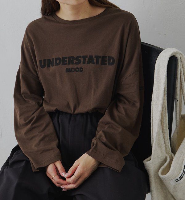  「【F&B】オーガニックコットンシアーガーゼカットソー」|プルオーバー|ブラウン