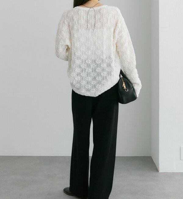  「フラワージャガードストレッチレースプルオーバー」|プルオーバー|