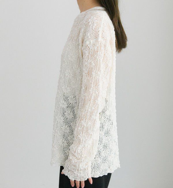  「フラワージャガードストレッチレースプルオーバー」|プルオーバー|