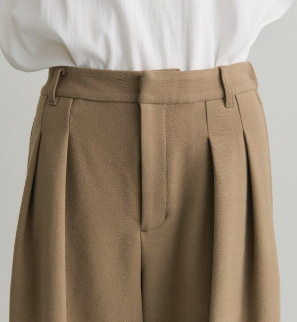  「ストレッチ起毛タックスラックスパンツ」|その他|