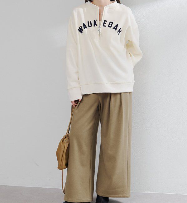  「ストレッチ起毛タックスラックスパンツ」|その他|