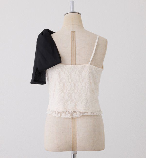  「肩リボンレースキャミ／リボン取り外し可」|プルオーバー|