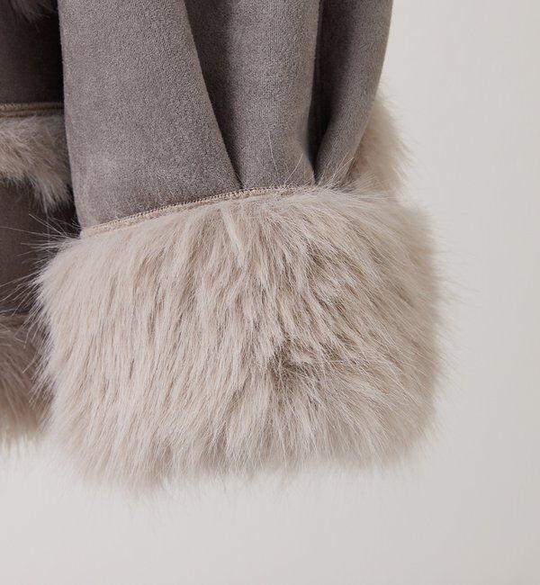  「フェイクムートンロングジャケット」|ダウンベスト・ベスト|