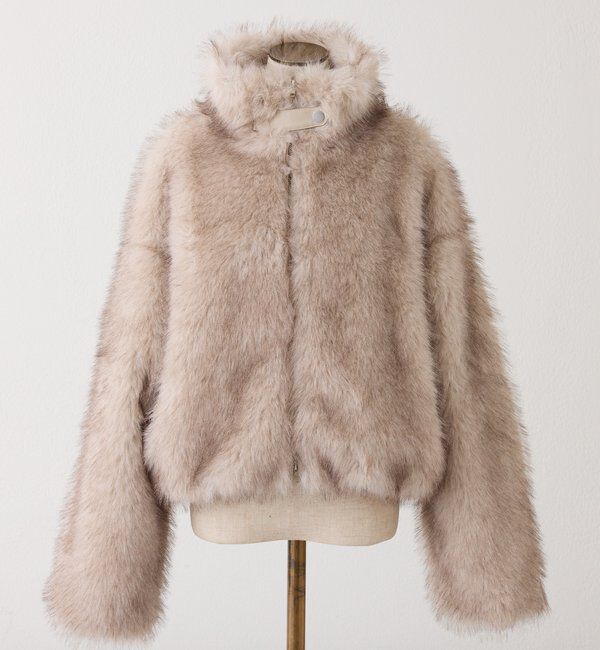  「フェイクファーショートブルゾン」|ダウンベスト・ベスト|