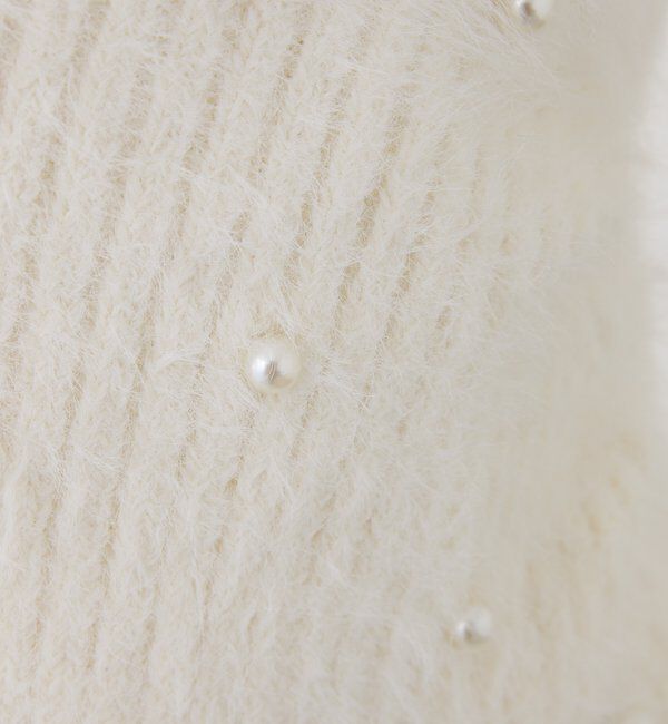  「パール&times;ビジューオフショルニット」|ニット・セーター|