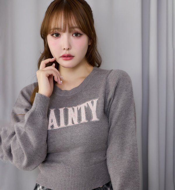  「キラキラロゴ入りアソートニット」|ニット・セーター|