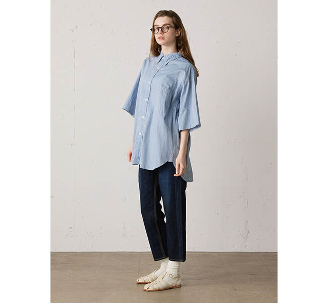 MidiUmi「MidiUmi ハイウエストデニムパンツ」|デニム|