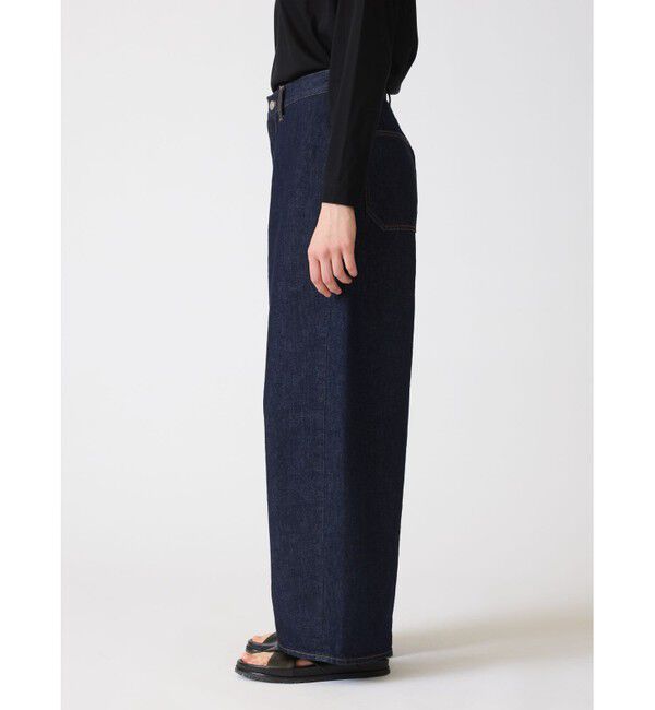 mizuiro ind「mizuiro ind ハイウエストワイドデニム」|デニム|