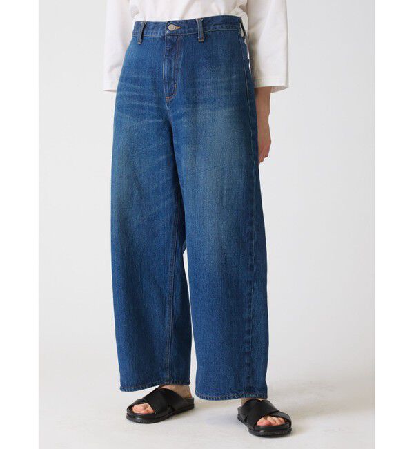 mizuiro ind「mizuiro ind ハイウエストワイドダメージデニム」|その他|