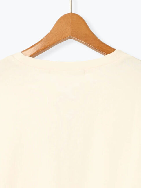 Lugnoncure「メガネ刺繍プリントTシャツ」|Tシャツ・カットソー|