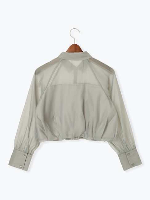 Te chichi TERRASSE「バルーンヘムクロップドシャツ」|シャツ・ブラウス|